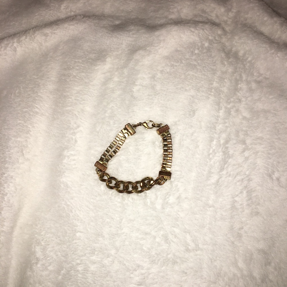 Golden chain bracelet